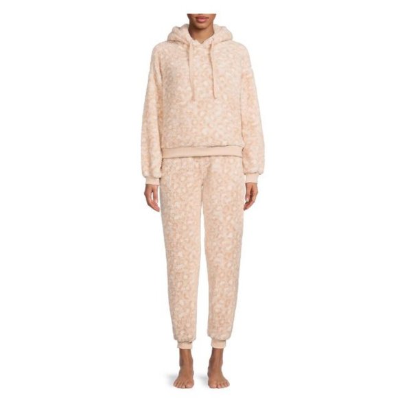 NEW Women's Pajama Gift Set PJs pajamas 2 Piece Hoodie hooded top Pants size L - Picture 1 of 9
